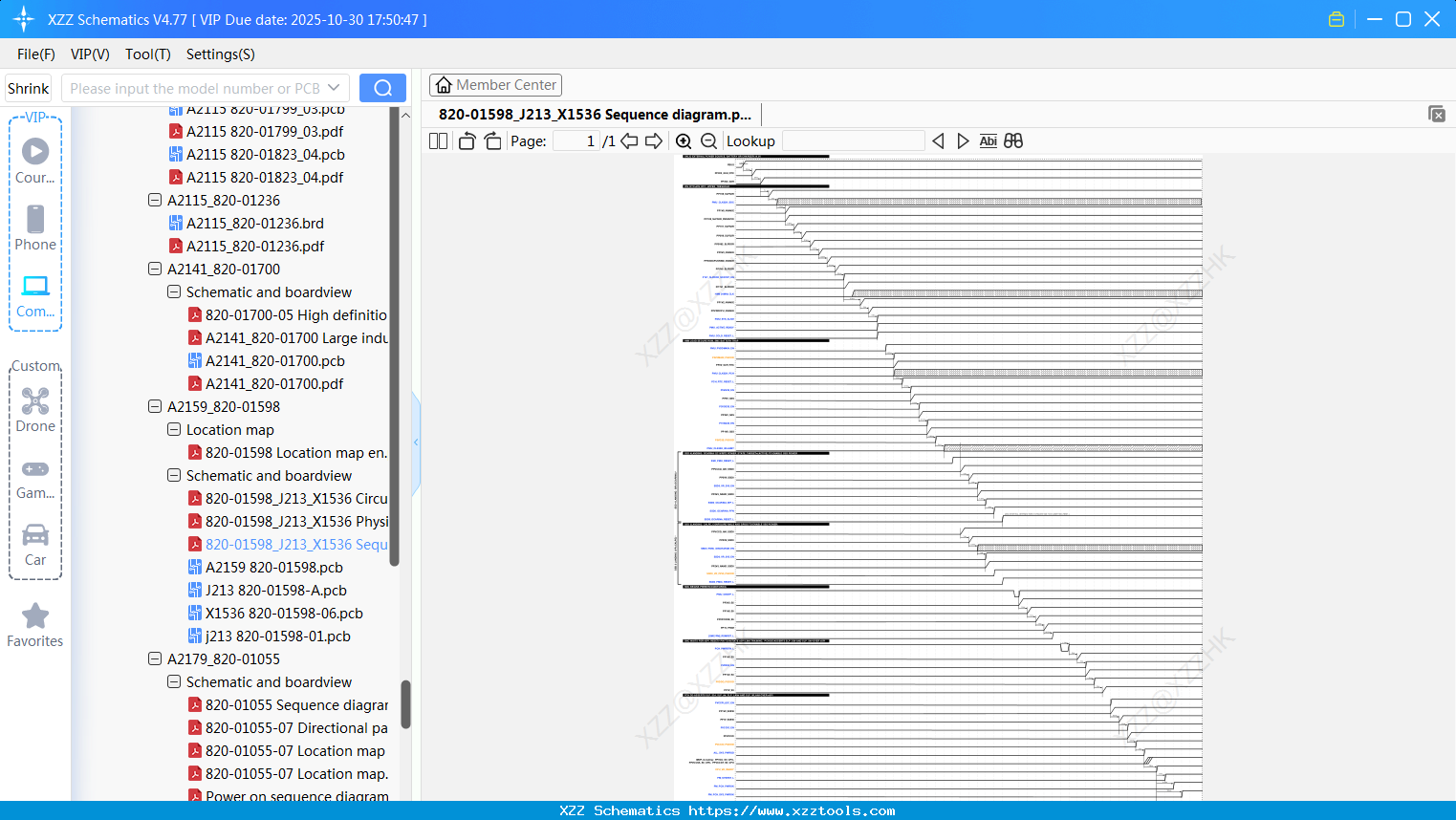 Laptop Apple 820-01598_J213_X1536 Sequence Diagram